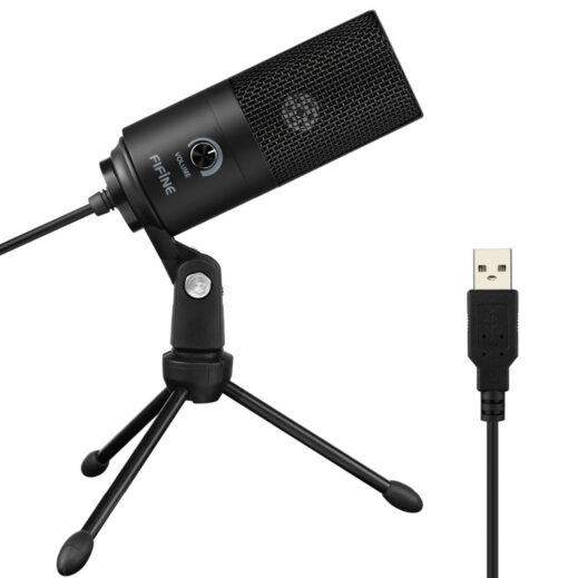 Metal USB Microphone with Tripod - Image 3