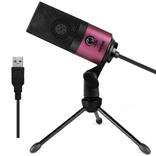 Metal USB Microphone with Tripod - Image 5